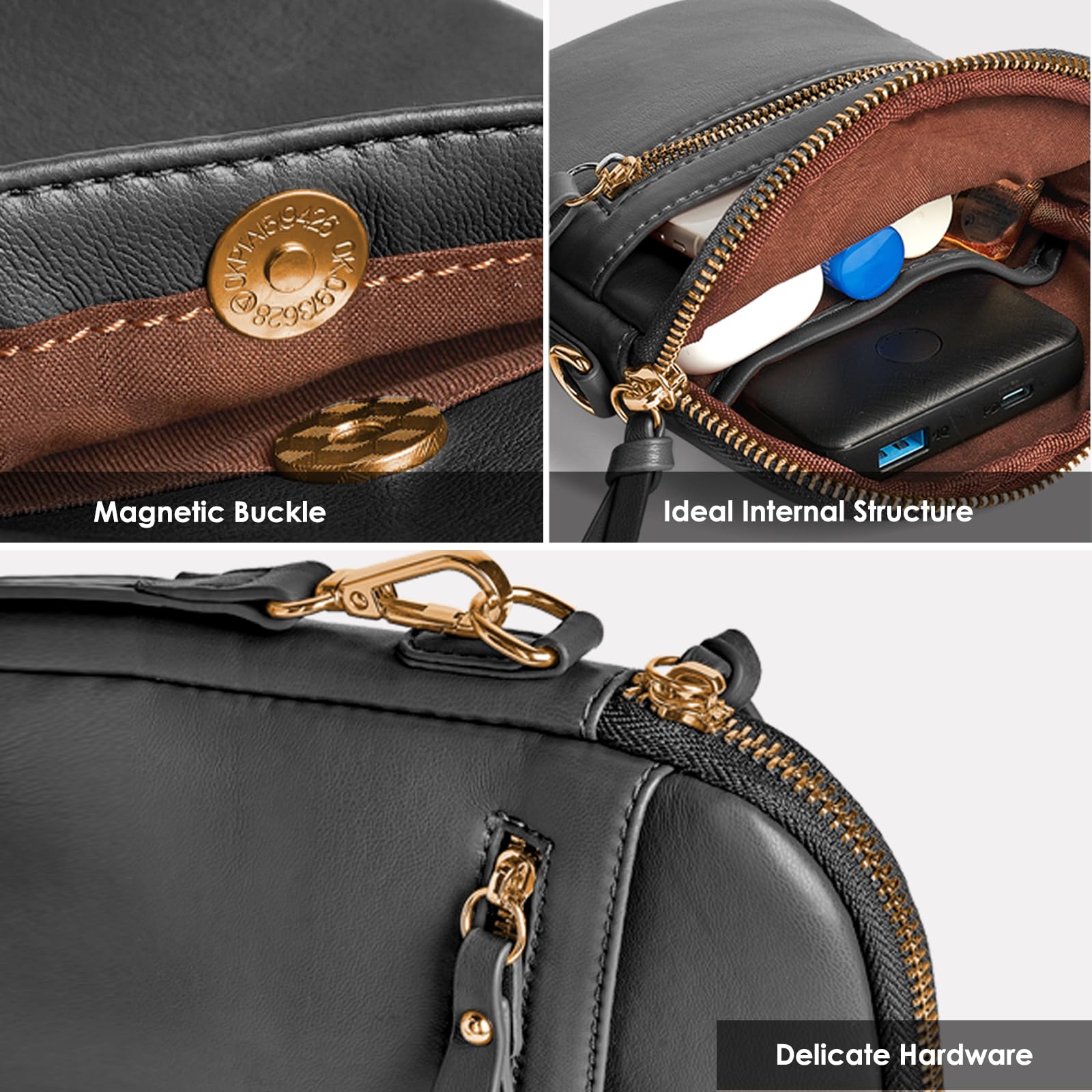 Stylish M-Plateau Crossbody Bags for Women & Men - Adjustable Strap Small Phone Purse - Perfect for Travel, Shopping & Everyday Use