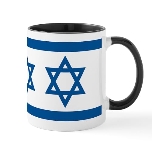 White/Black Inside - Israel Flag Mug