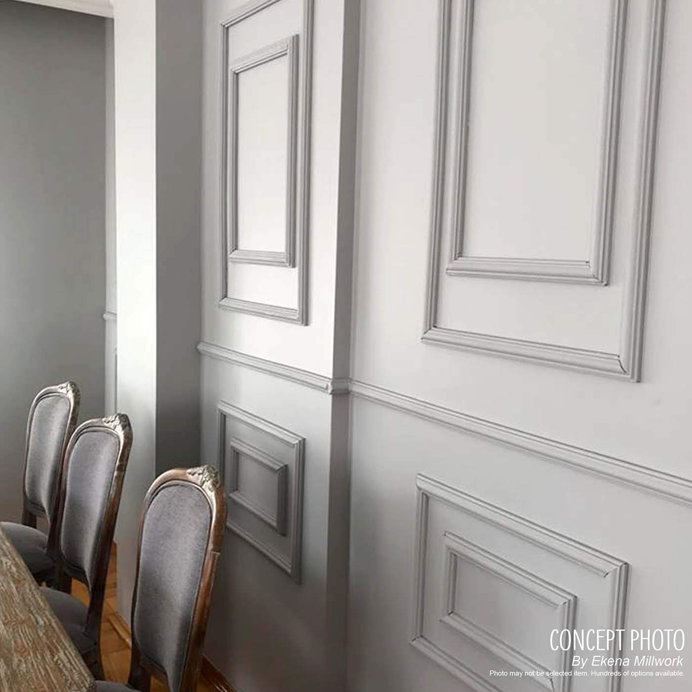 Ekena Millwork MLD02X00KE-CASE-8 Kent Running Flower Panel Moulding - 2 1/8
