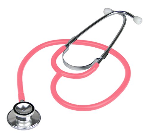 Ever Ready First Aid Dual Head Stethoscope - Pink | Professional Nurse & Doctor Stethoscope for Medical Use, Home Health Monitoring & Clinical Practice