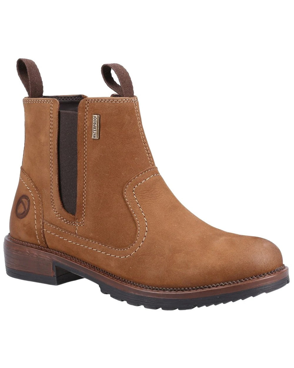Cotswold Women's Laverton Ankle Boots - Waterproof Leather Chelsea Boots for Women - Comfortable Slip-On Winter Boots for Walking, Work & Casual Outfits