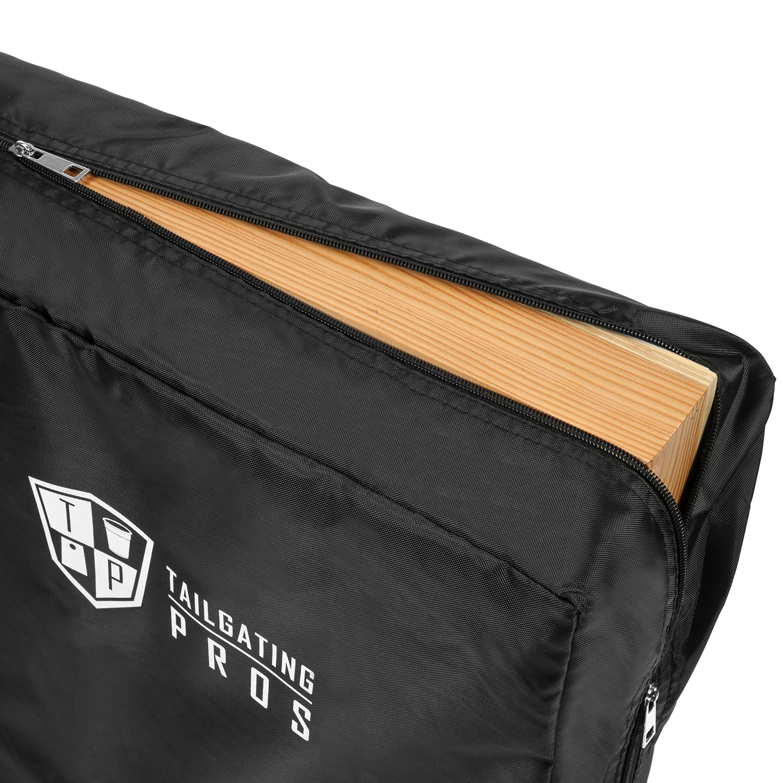 Premium Cornhole Board Set with 8 Bean Bags & Carrying Case - Regulation 4'x2' Tournament Size - Lightweight & Durable - Optional LED Lights for Night Play - Perfect for Backyard Parties, Tailgating, and Outdoor Games
