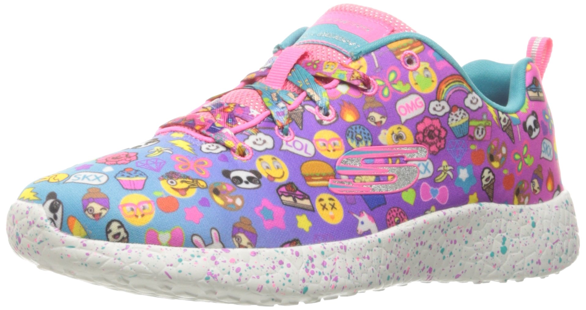 Skechers Kids Girls Burst Athletic Sneakers - Lightweight Running Shoes for Little & Big Kids - Perfect for School, Sports & Playtime