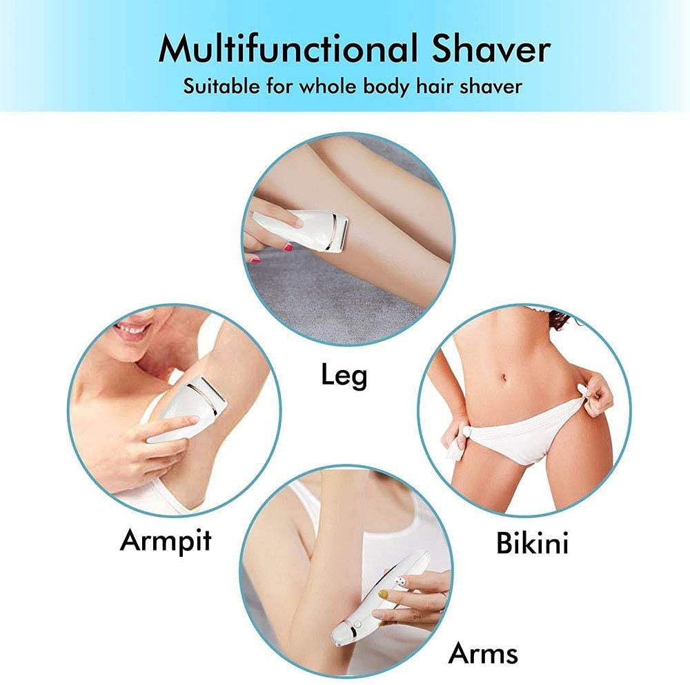 Electric Epilator for Women & Men - Painless Hair Removal for Armpits, Legs, Bikini Area - Wet & Dry Cordless Shaver & Trimmer - Perfect for Travel, Gym & Smooth Skin at Home