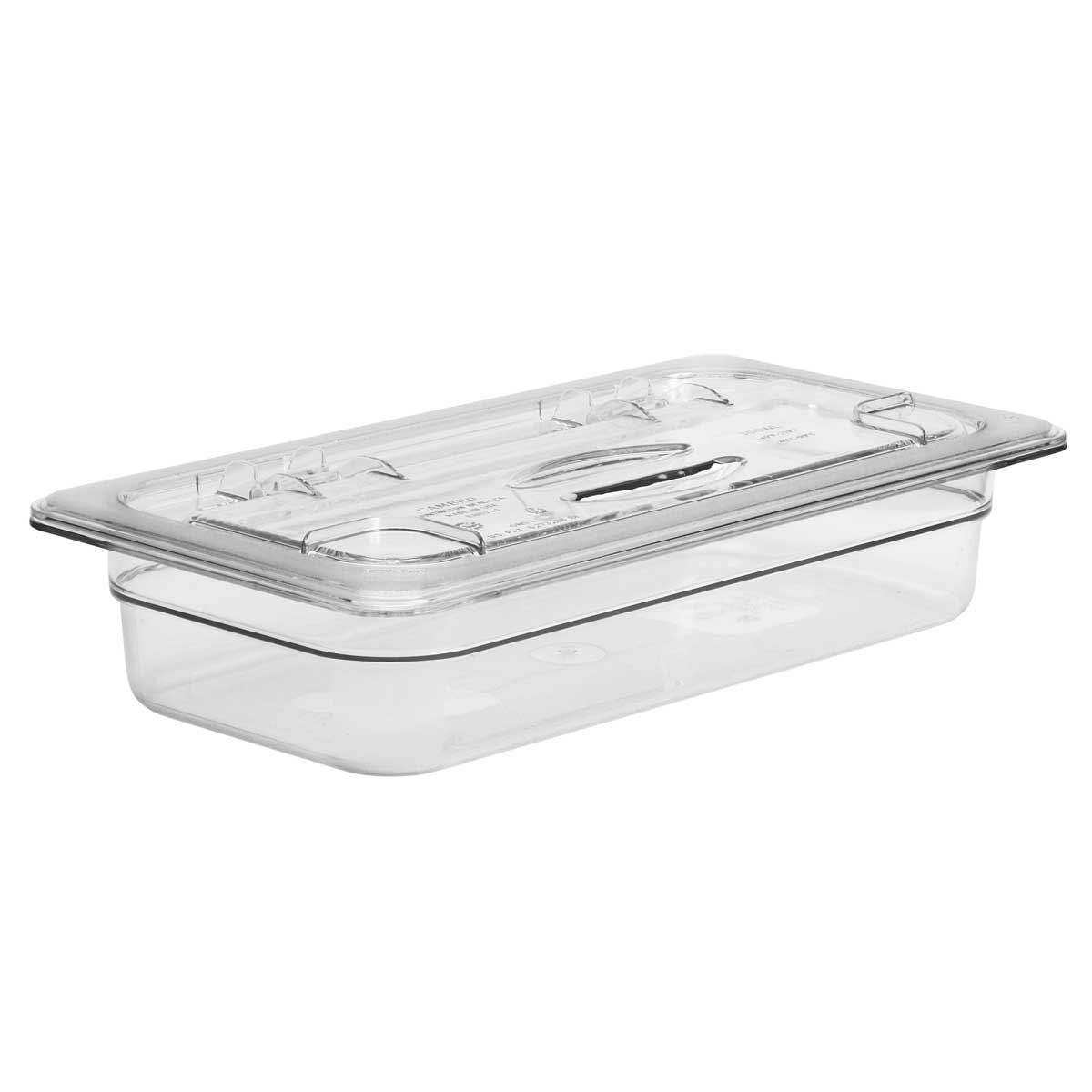 Cambro 30CWL135 Camwear Clear 1/3 Size Food Pan Flip Lid - Perfect for Commercial Kitchens, Catering & Food Storage