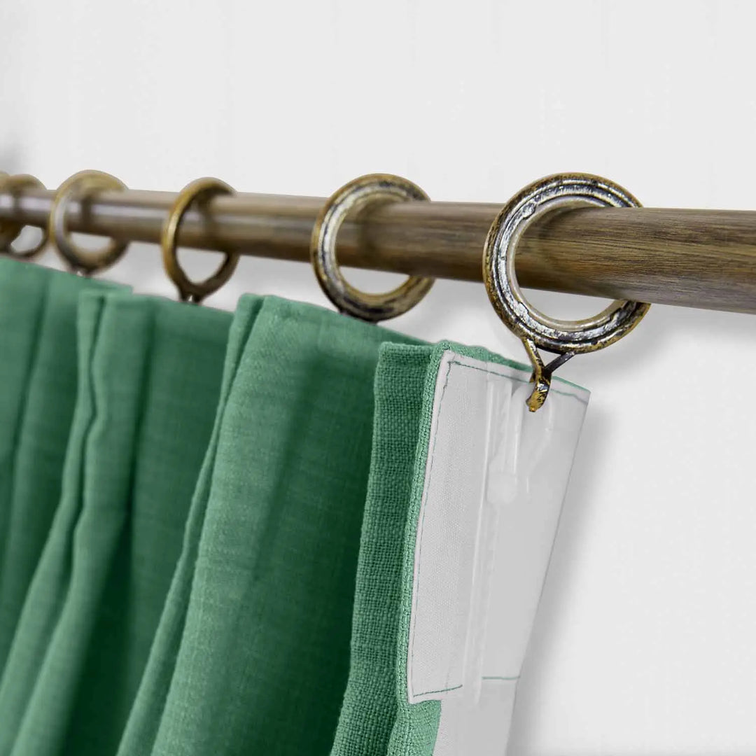 32 Pack Adjustable Curtain Pin Hooks - Heavy Duty Drapery Hooks for Hanging Curtains, Drapes & Sheers - Perfect for Living Room, Bedroom & Window Decor