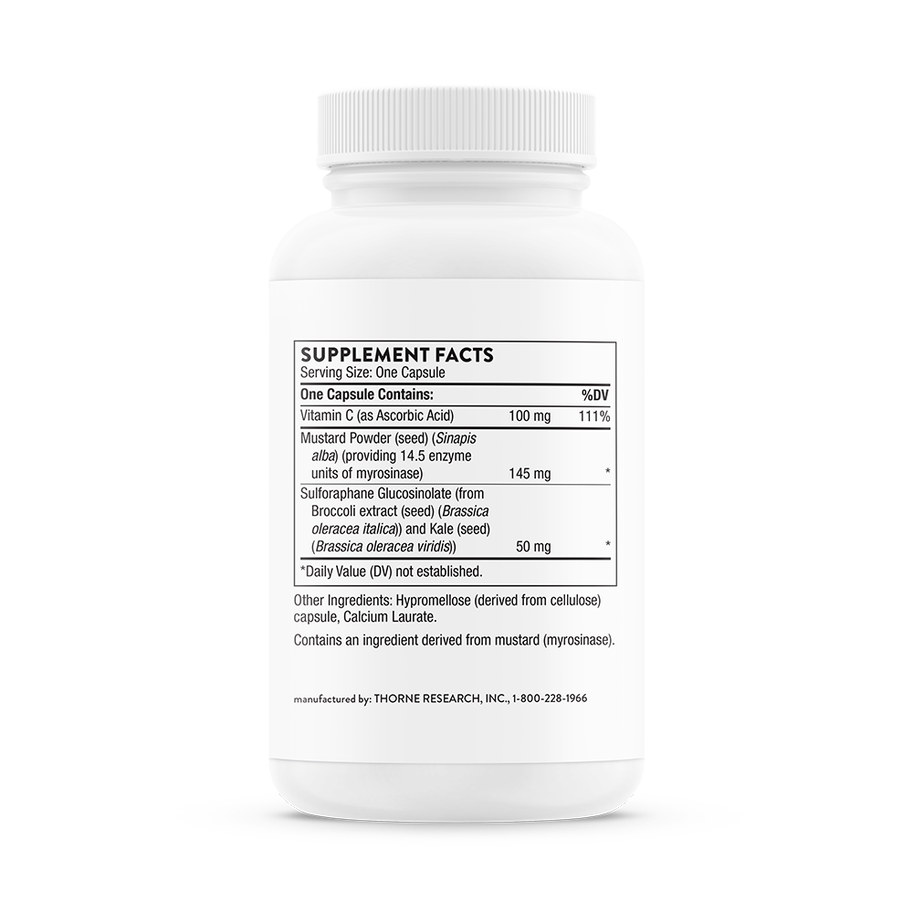 Thorne Broccoli Seed Extract (SP660) - Sulforaphane Supplement for Immune Support & Detox - Ideal for Daily Wellness & Antioxidant Boost