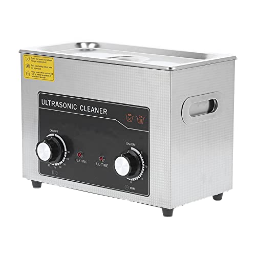 4.5L Professional Ultrasonic Cleaner with Knob Adjustment - Jewelry, Glasses, Watches, Dentures Cleaning Machine (110V US Plug) | Perfect for Home, Jewelry Stores & Dental Clinics