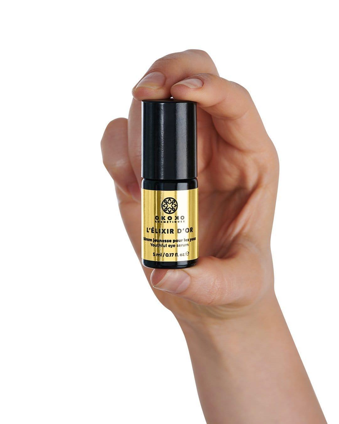L’Élixir D’Or Advanced Eye Serum with Arjuna Extract & Caffeine – Dark Circle & Puffiness Reducer for Bright, Youthful Eyes – Perfect for Nighttime Skincare Routine