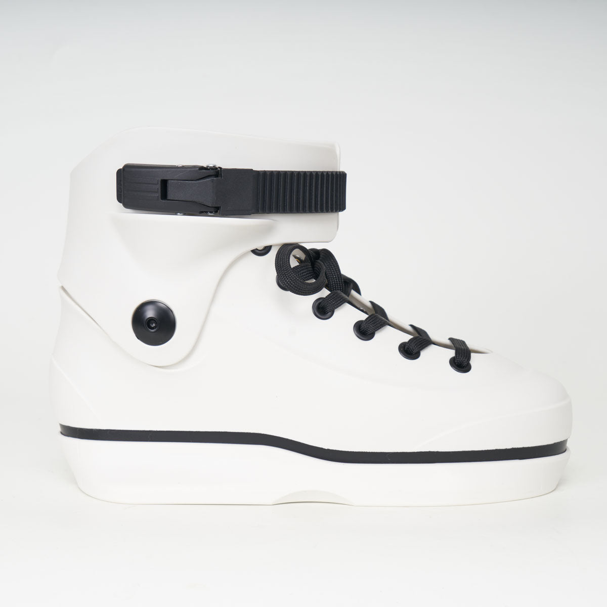 Standard Omni V.1 Roller Skates - White Shell Only for Outdoor Skating & Rink Performance