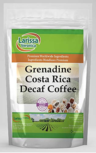 Premium Grenadine Costa Rica Decaf Coffee - Gourmet Naturally Flavored Whole Bean Coffee, 16 oz - Perfect for Home Brewing, Office Use & Gifts (ZIN: 552506)