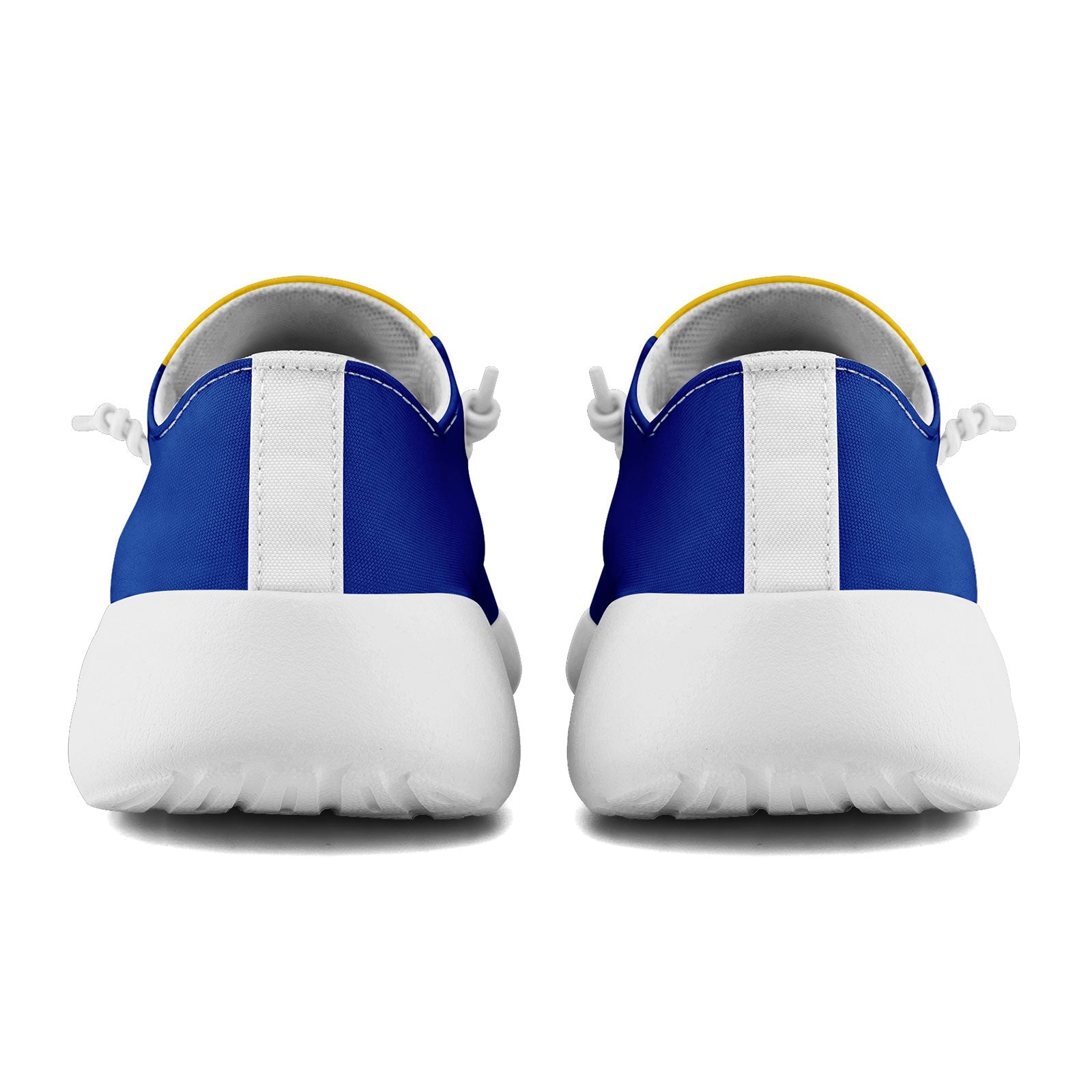 Custom Los Angeles Blue & Yellow Personalized Sneakers - FN018 D020278 - Size 15 - Unique Custom Online Design for Streetwear & Casual Fashion