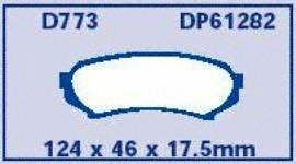 EBC Brakes DP61282 6000 Series Greenstuff Truck and SUV Brake Pads - Metallic Ceramic Brake Pads for Heavy Duty Vehicles | Perfect for Off-Roading, Towing & High-Performance Driving