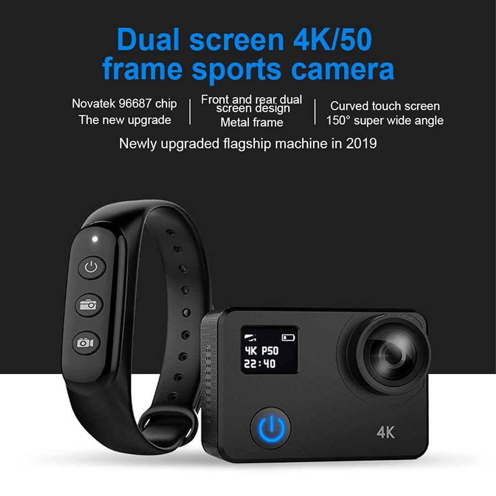 TYREE 4K Ultra HD Waterproof Action Camera with WiFi, Remote Control & 50FPS - Perfect for Surfing, Skiing, Cycling & Outdoor Sports Adventures