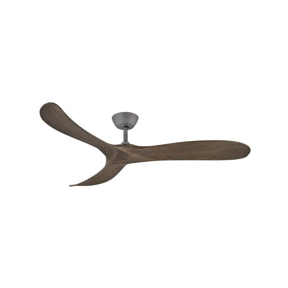 60 Inch 3 Blade Ceiling Fan with Remote Control - Modern Graphite Finish - Quiet Reversible Motor - Perfect for Living Room, Bedroom & Office (Model: 81-Bel-4466589)