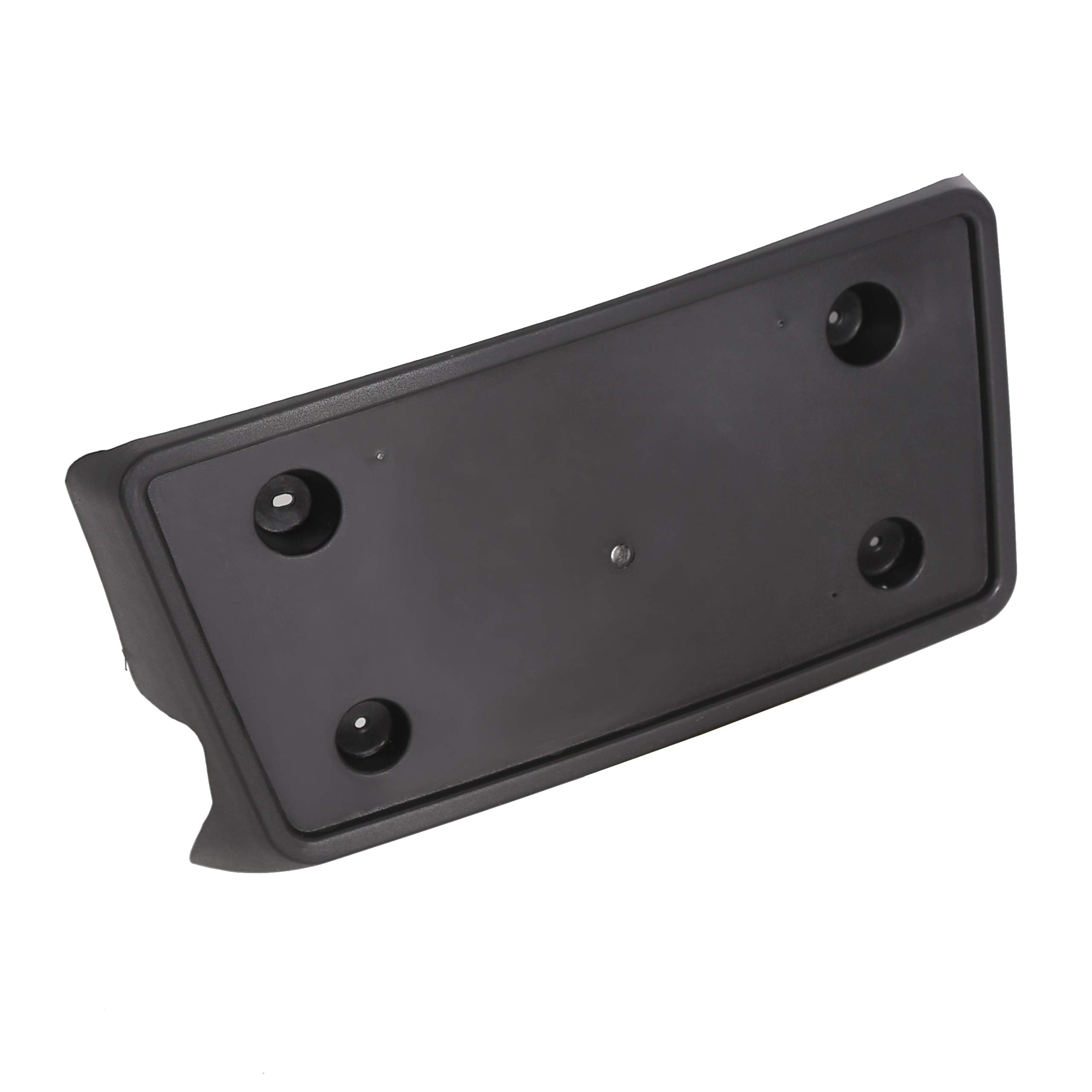 ECOTRIC Front Bumper Impact Bar & License Plate Bracket for 2007-2013 Chevy Silverado 1500/2500/3500 - Heavy Duty License Plate Frame Holder (2-Pack) - Perfect for Off-Roading, Truck Protection & Customization
