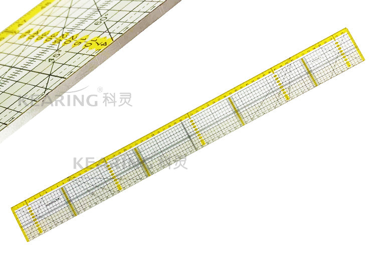 60 x 6cm Acrylic Quilting Ruler with Metal Edge - Precise Metric Measuring Tool for Sewing, Patchwork & DIY Crafts - Perfect for Quilting, Dressmaking & Fabric Projects