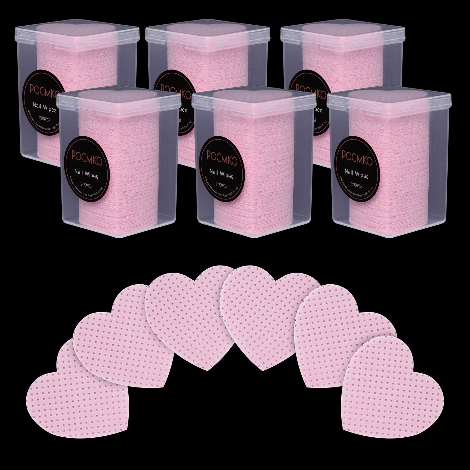 1200PCS Gel Nail Polish Remover Wipes - Lint Free, Super Absorbent Nail Prep Pads for Acrylic & Gel Nail Removal, Cleaning Nail Glue - Essential Manicure & Pedicure Supplies for Salon & Home Use
