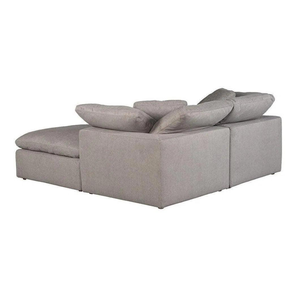 3-Piece Stain-Resistant Condo Grey Modular Sectional Sofa Set for Small Spaces - Perfect for Apartments, Condos, and Cozy Living Rooms