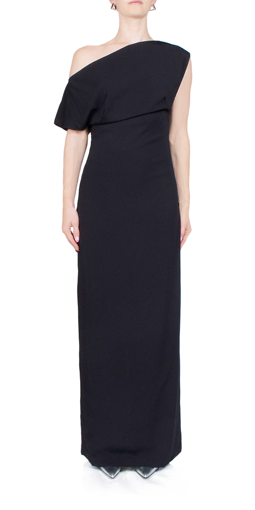Elegant Asymmetrical Off Shoulder Black Dress for Women - Perfect for Evening Parties, Date Nights & Special Occasions