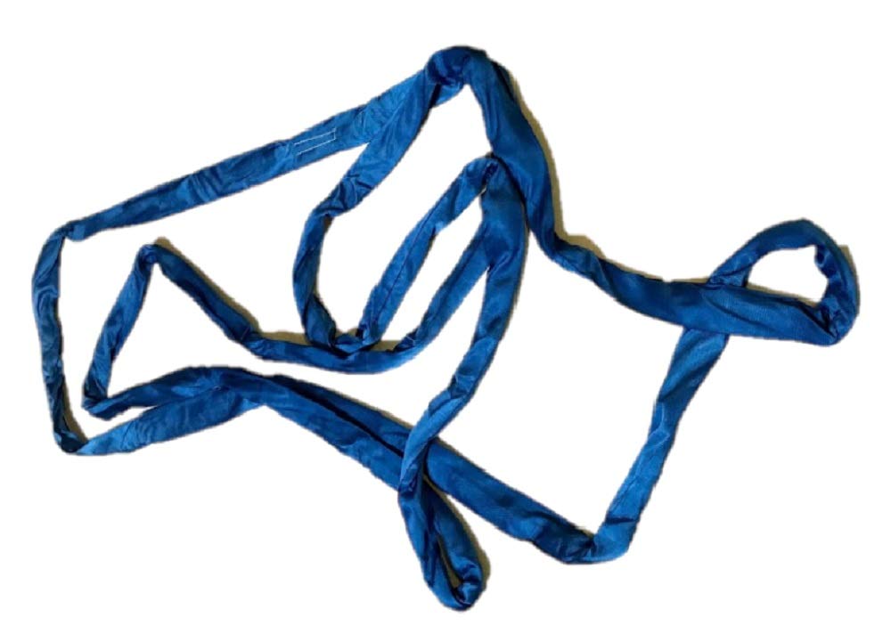 10 ft Endless Round Sling - 21,200 lb Vertical & 42,400 lb Basket WLL - Heavy Duty Blue Lifting Sling for Construction, Towing, and Industrial Applications