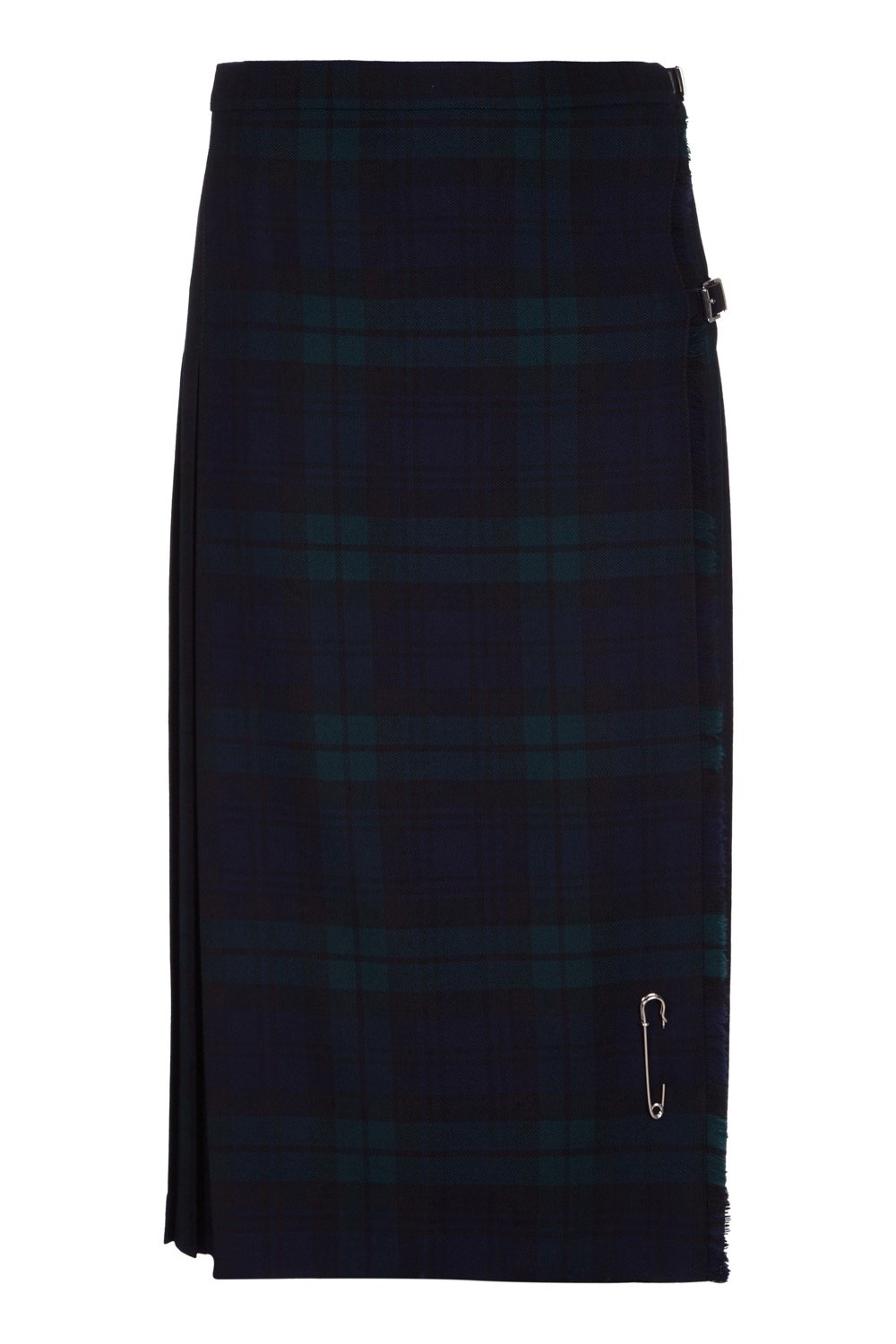 Pure New Wool Ladies Long Kilt - Black Watch Tartan - Size US22 - Elegant Scottish Skirt for Formal Events, Highland Dances & Winter Fashion