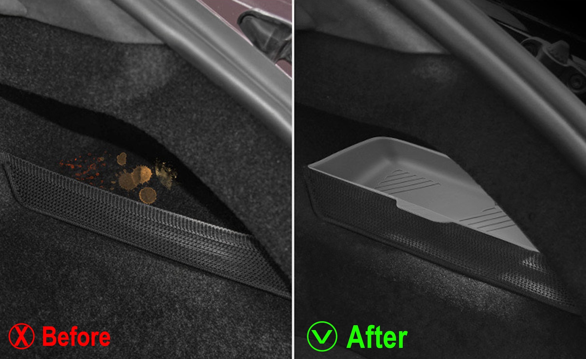 Tesla Model S 2021+ Rear Trunk Side Storage Box - Waterproof Organizer for Car Accessories, Tools & Emergency Kits | Perfect for Road Trips & Daily Commute