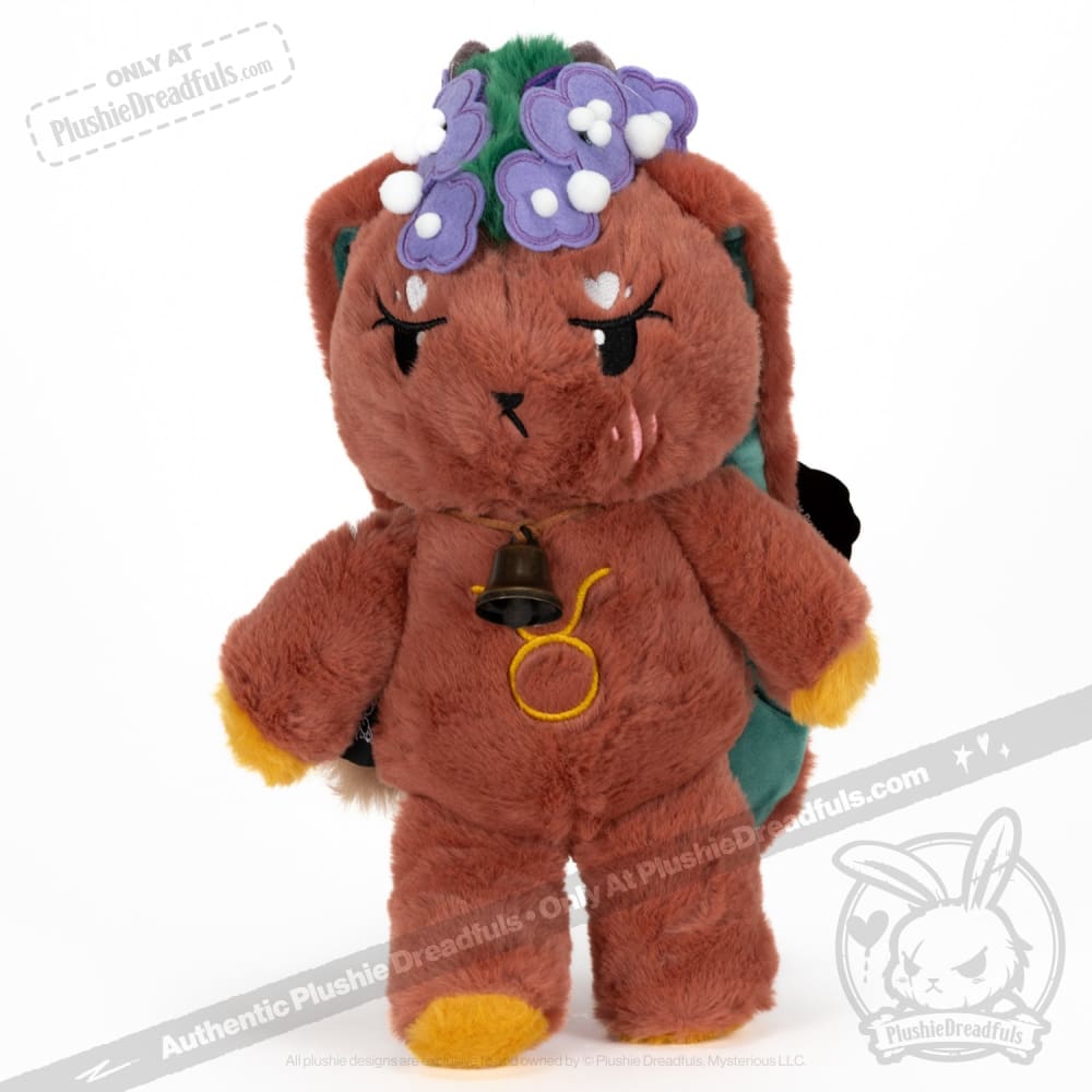 Plushie Dreadfuls Taurus Rabbit Stuffed Animal - Soft Zodiac Plush Toy for Taurus Birthday Gifts, Cute Collectible for Kids & Adults, Perfect for Home Decor, Bedroom Cuddling, and Astrology Lovers