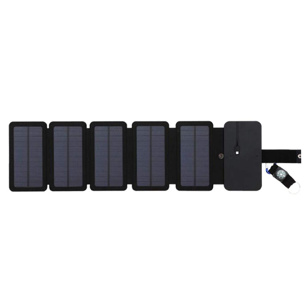 Festnight 5-Piece Foldable Solar Charger for Phones - Portable Solar Panel Power Bank with Removable Panels | Perfect for Camping, Hiking & Emergency Power Outages