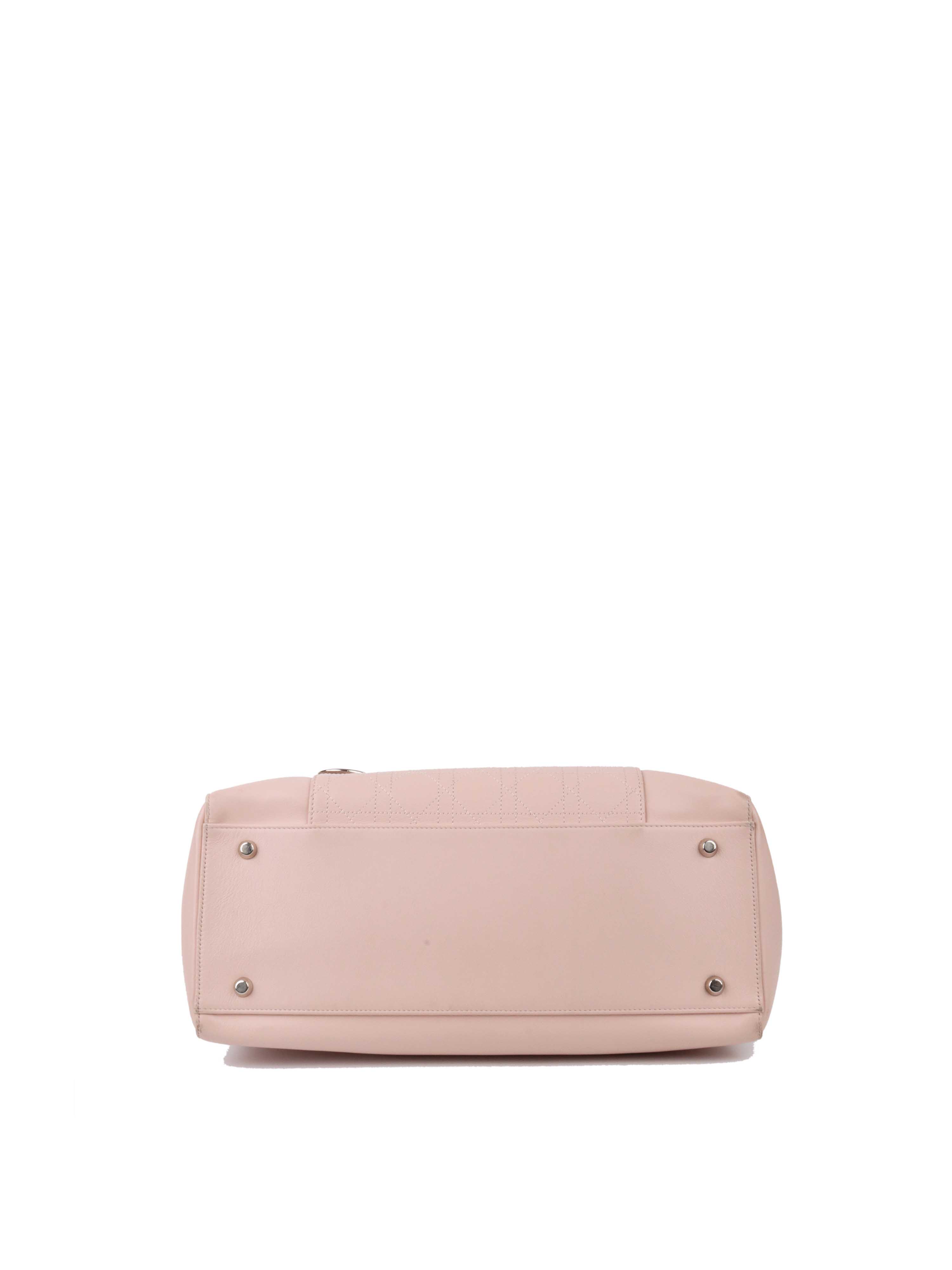 Dior Pink Leather Diaper Tote Bag - Stylish & Spacious Designer Baby Bag for Moms, Perfect for Travel, Shopping & Everyday Use