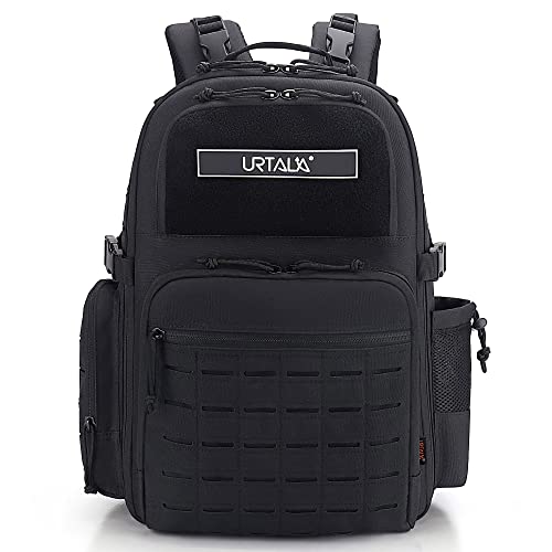 Urtala Men's Diaper Backpack - Large Military Baby Bag for Travel, Waterproof Maternity Hospital Bag with Stroller Straps & 3 Insulated Pockets - Perfect for Dads on the Go, Air Travel, and Hospital Visits