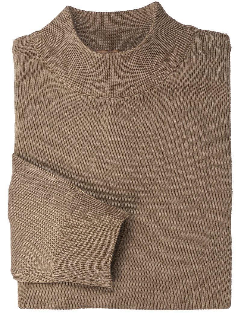 Women's Mock Neck Sweater in Coffee Brown - Soft Knit Pullover for Fall & Winter | Perfect for Office, Dates & Casual Outfits
