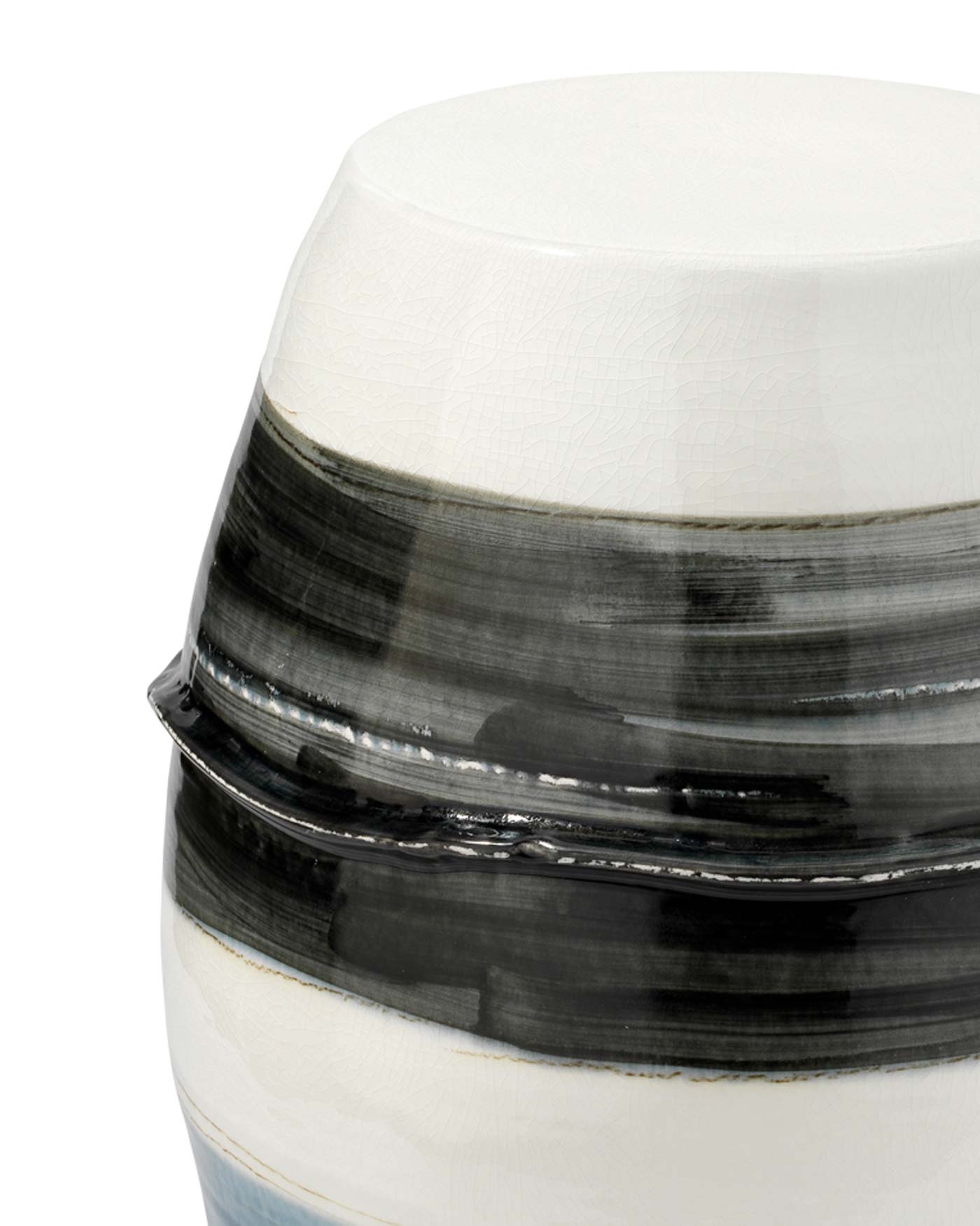 Modern Horizon Striped Side Table - Stylish End Table for Living Room, Bedroom, or Office - Perfect for Coffee, Books, and Decor