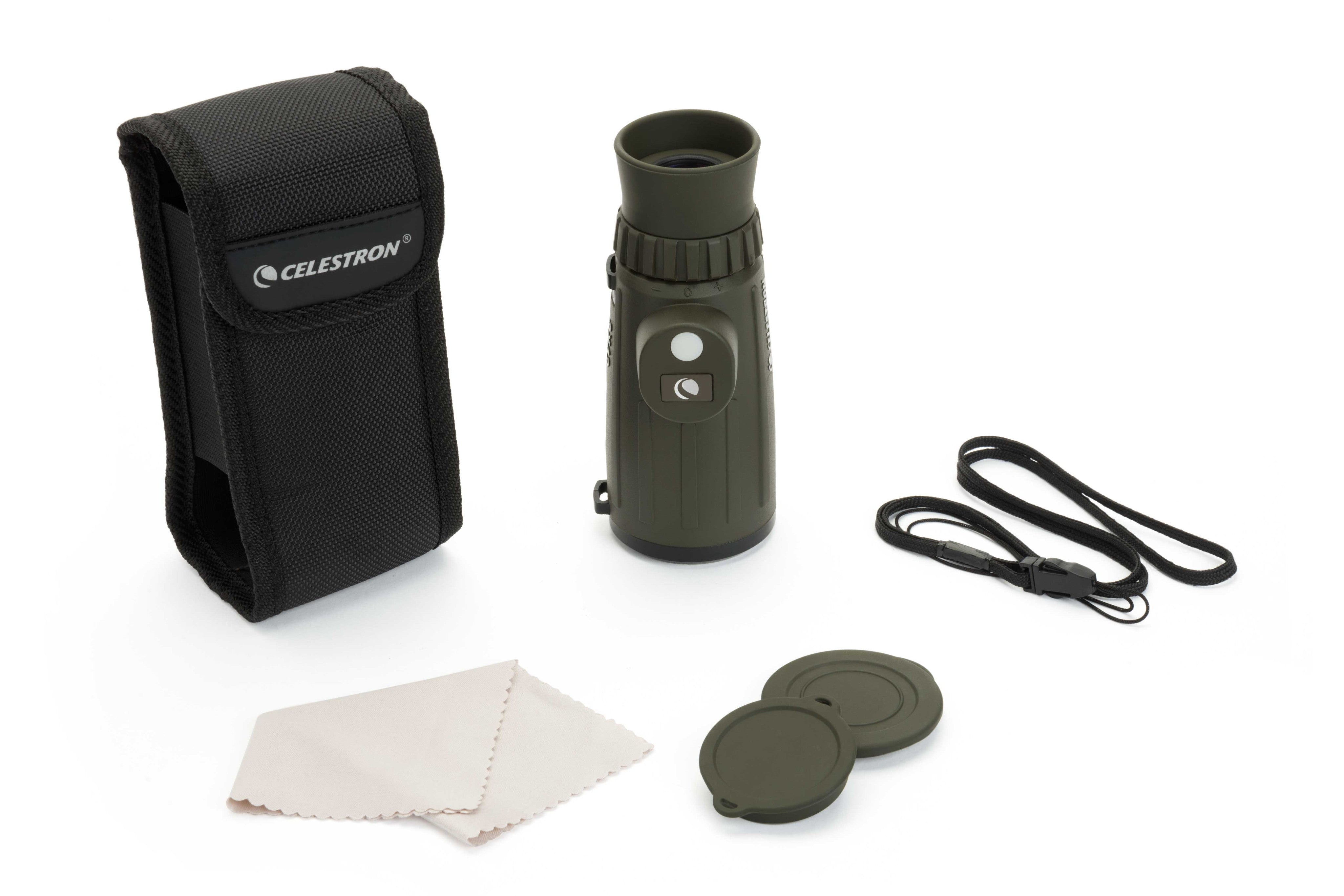 Celestron Cavalry 8x42mm Monocular with Built-in Compass & Reticle - High Power Compact Monocular for Hunting, Bird Watching, Hiking & Outdoor Adventures