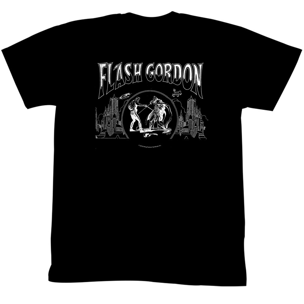 Flash Gordon Jack Flash Adult Graphic T-Shirt - Cool Vintage Sci-Fi Movie Tee for Men & Women - Perfect for Cosplay, Conventions & Casual Wear