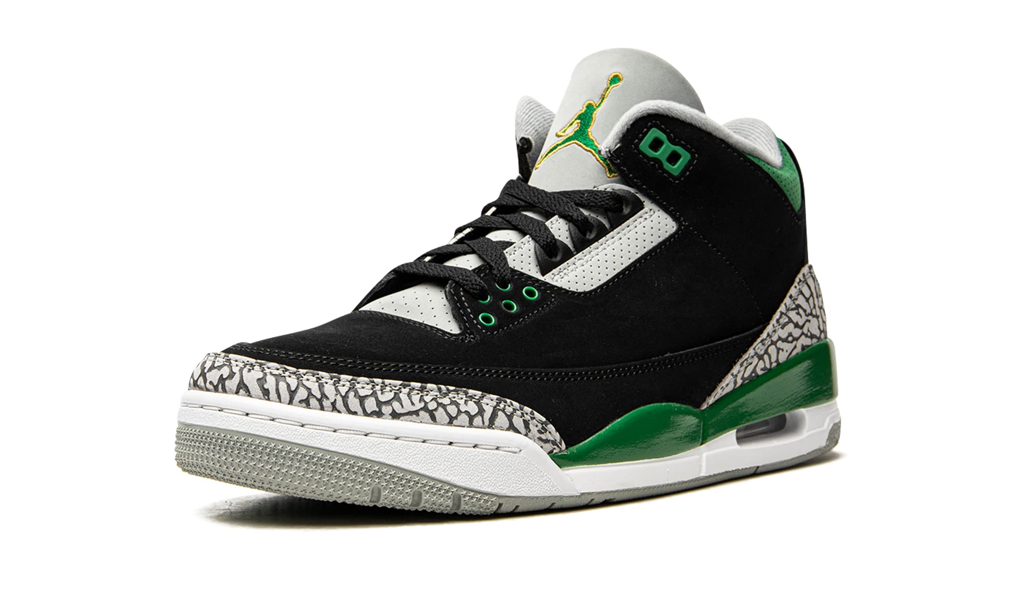 Jordan Men's Air Jordan 3 Retro CT8532-030 Pine Green Basketball Shoes Size 8.5 - Classic Sneakers for Streetwear & Casual Style