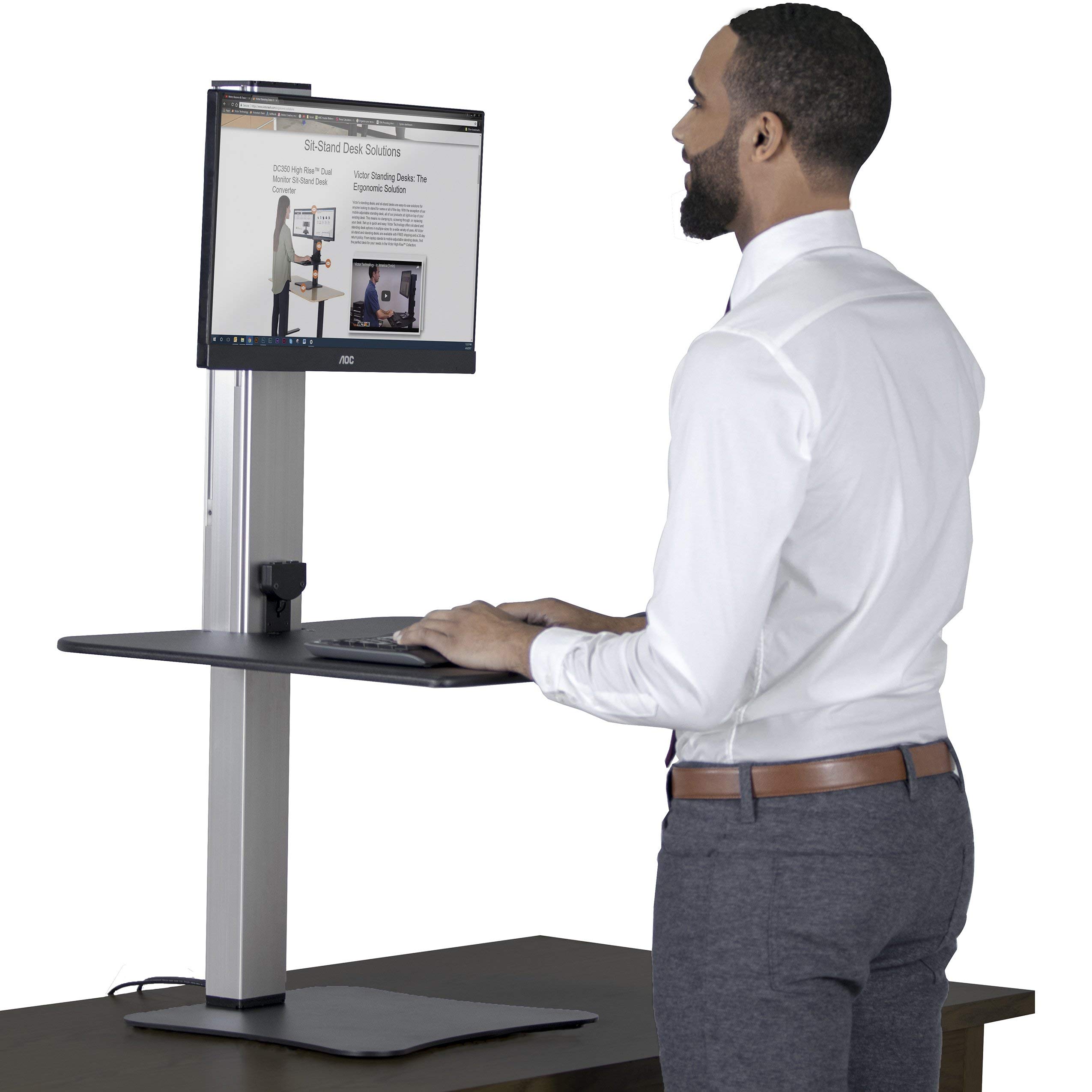 Victor DC400 Electric Standing Desk 28