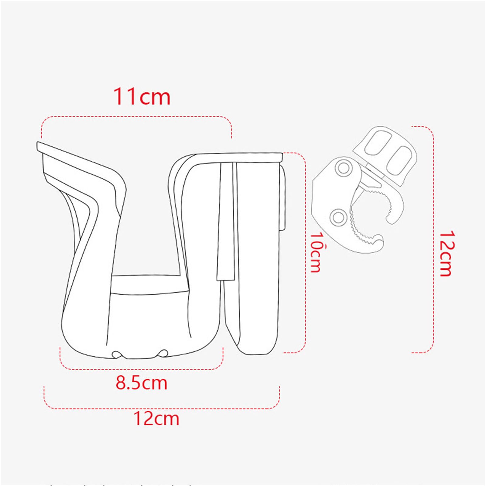 Portable Cup Holder with Phone Mount - Adjustable Drink Holder & Smartphone Stand for Strollers, Bicycles, Cars - Perfect for Parents, Commuters & Travelers