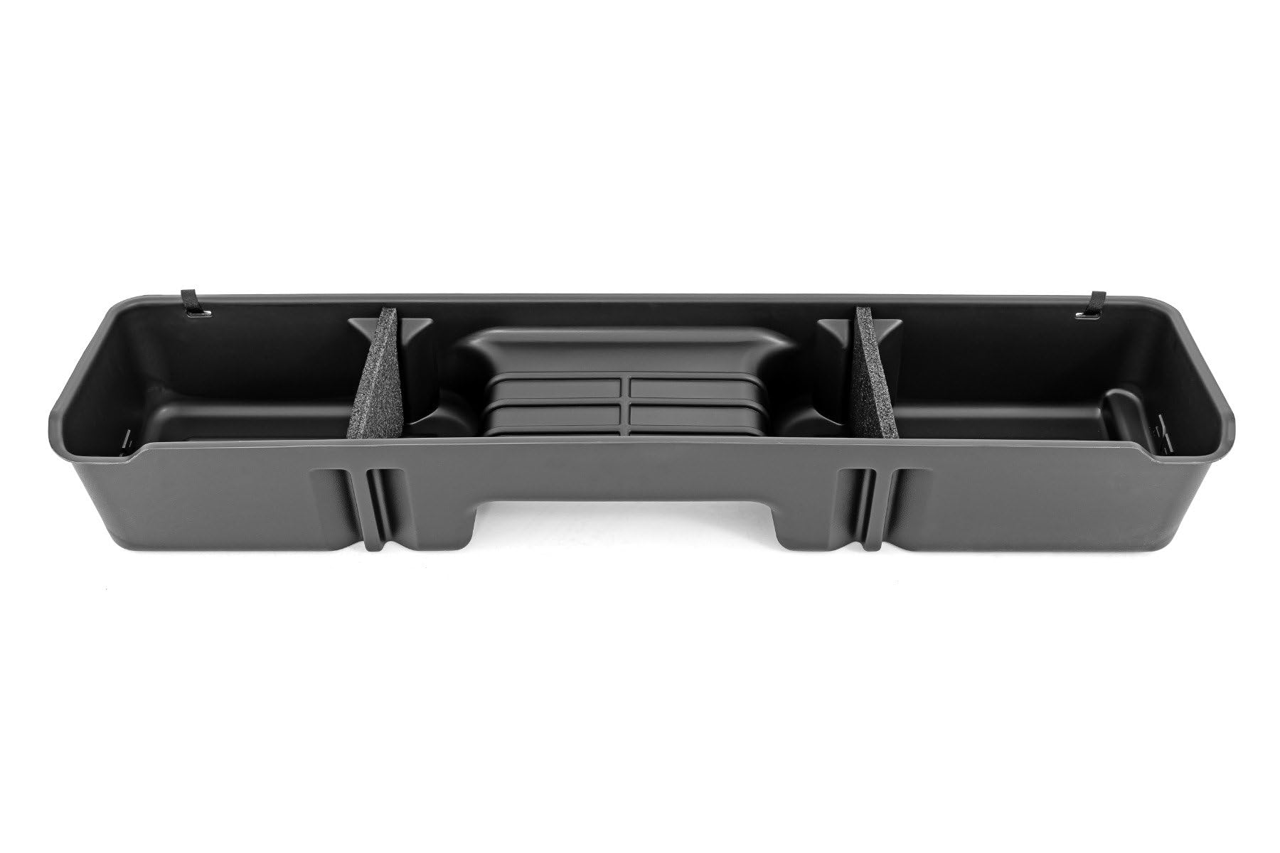 Rough Country Custom-Fit Under Seat Storage Box for Chevy Silverado & GMC Sierra 1500/2500/3500 (1999-2006) - Durable Anti-Skid Truck Organizer - Perfect for Tools, Emergency Kits & Off-Road Gear Storage