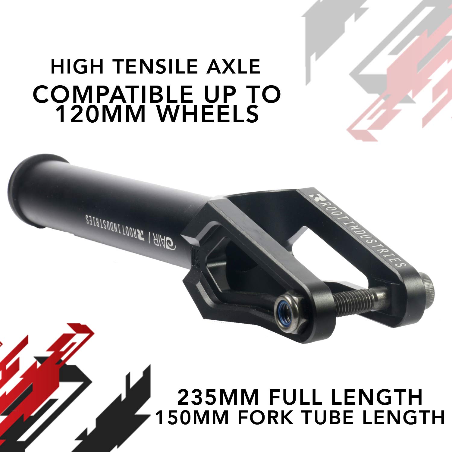 ROOT INDUSTRIES AIR Fork HIC/SCS IHC - Professional Scooter Fork for 100-120mm Wheels - Durable Lightweight Aluminum Fork for Pro/Adult/Kids Scooters - Perfect for Street Stunts, Park Riding & Commuting