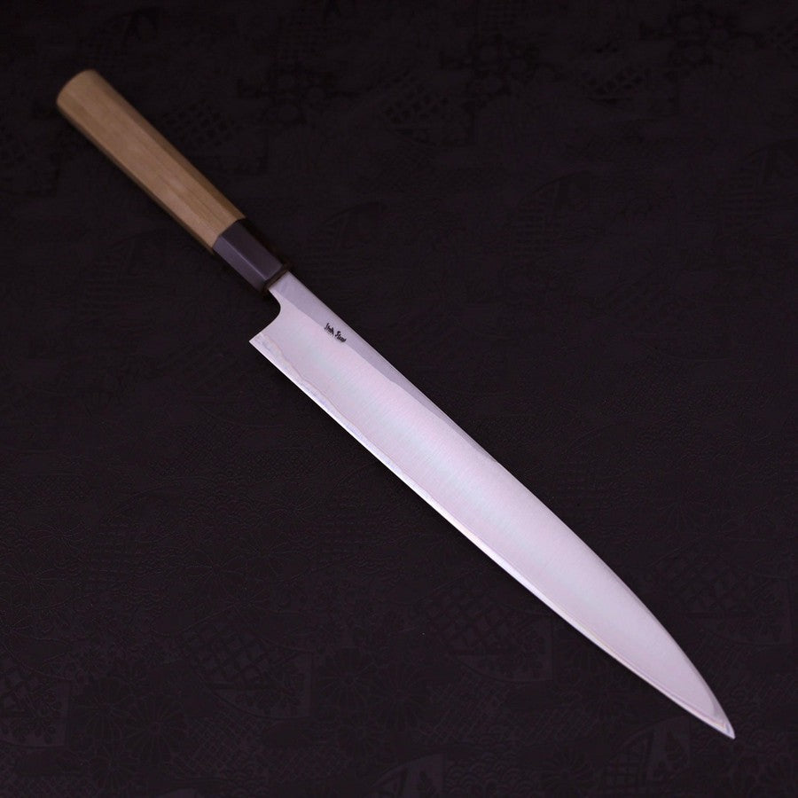 Premium Yanagiba Sushi Knife 270mm - Left Handed White Steel #1 with Buffalo Magnolia Handle - Perfect for Sushi Chefs & Japanese Cuisine Preparation