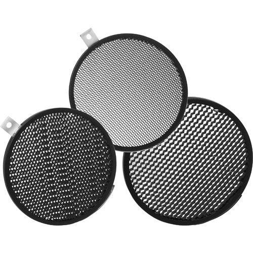 Bowens Honeycomb Grid Set (3-Piece) for Bowens 1862/63 Speedlight - 1/8, 3/16 & 1/4 Thickness - Light Control & Softening for Studio Photography, Portrait & Product Shoots