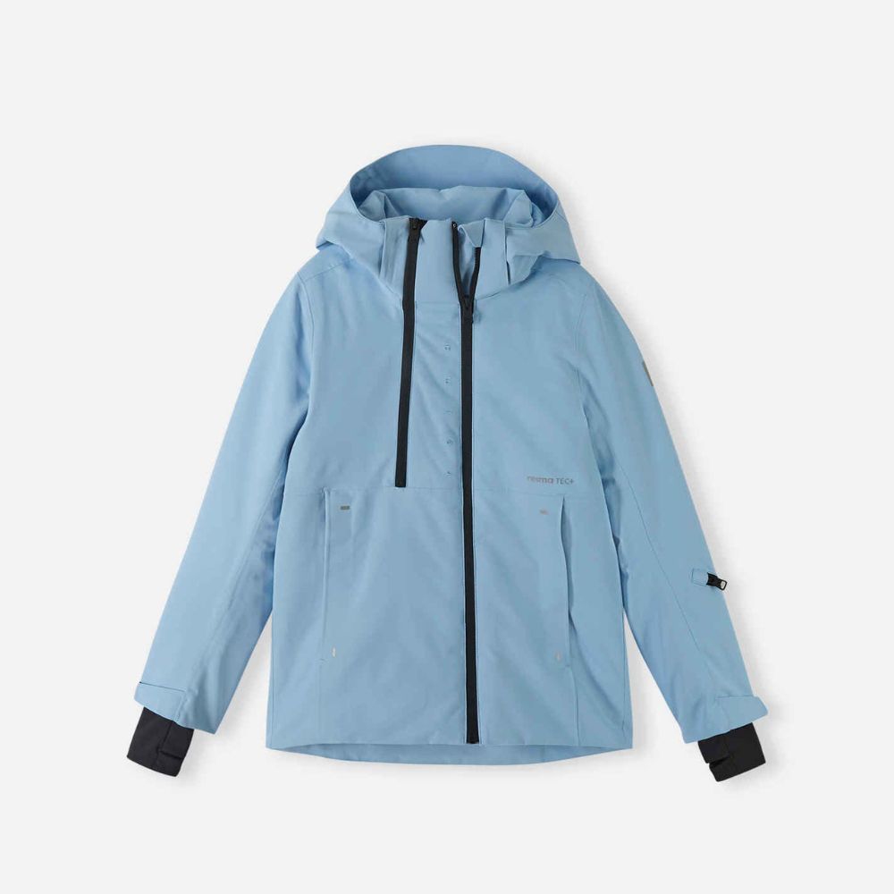Reima Perille Girls' Waterproof Ski Jacket - Insulated Winter Coat for Kids, Frozen Blue - Perfect for Snowboarding, Skiing & Outdoor Winter Activities
