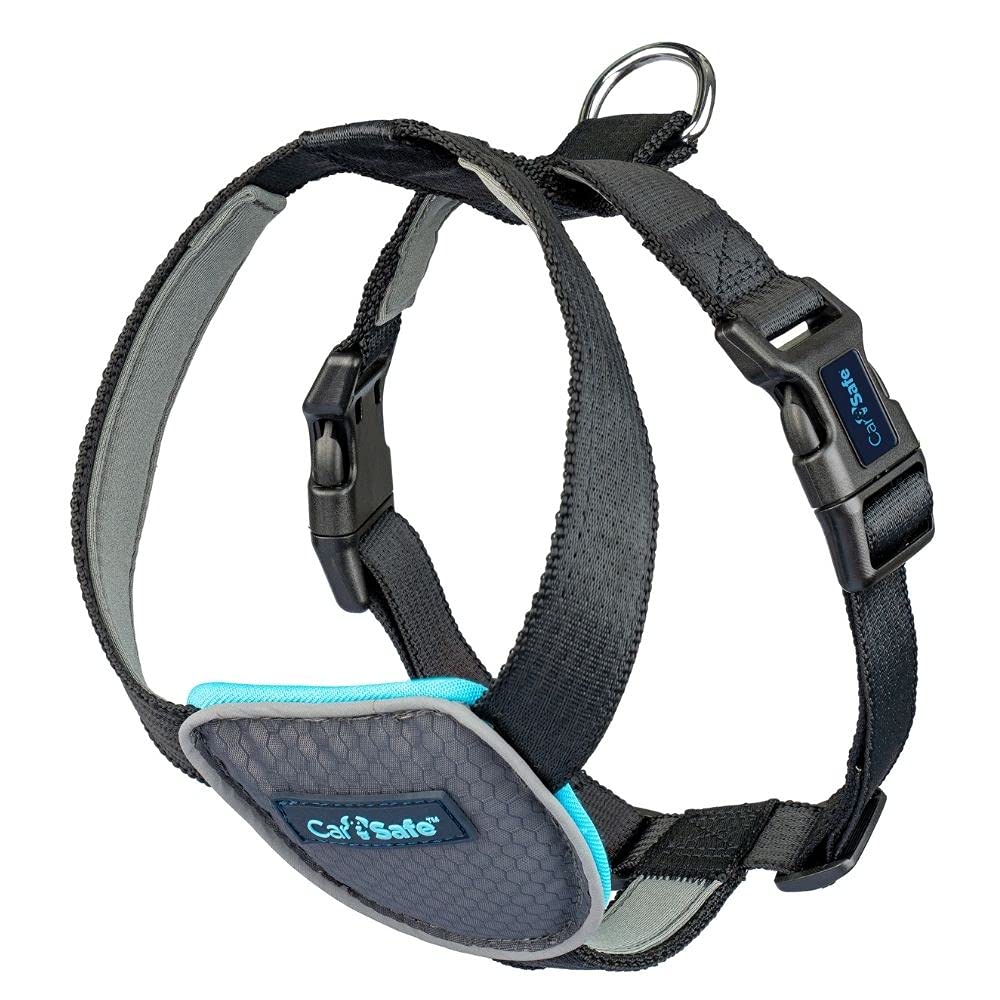 CarSafe Dog Travel Harness - Secure Pet Car Seat Belt for Small Medium Large Dogs, Crash Tested Safety Harness Meets Road Safety Laws & Insurance Requirements - Perfect for Road Trips, Vet Visits & Daily Commutes (Medium Size)
