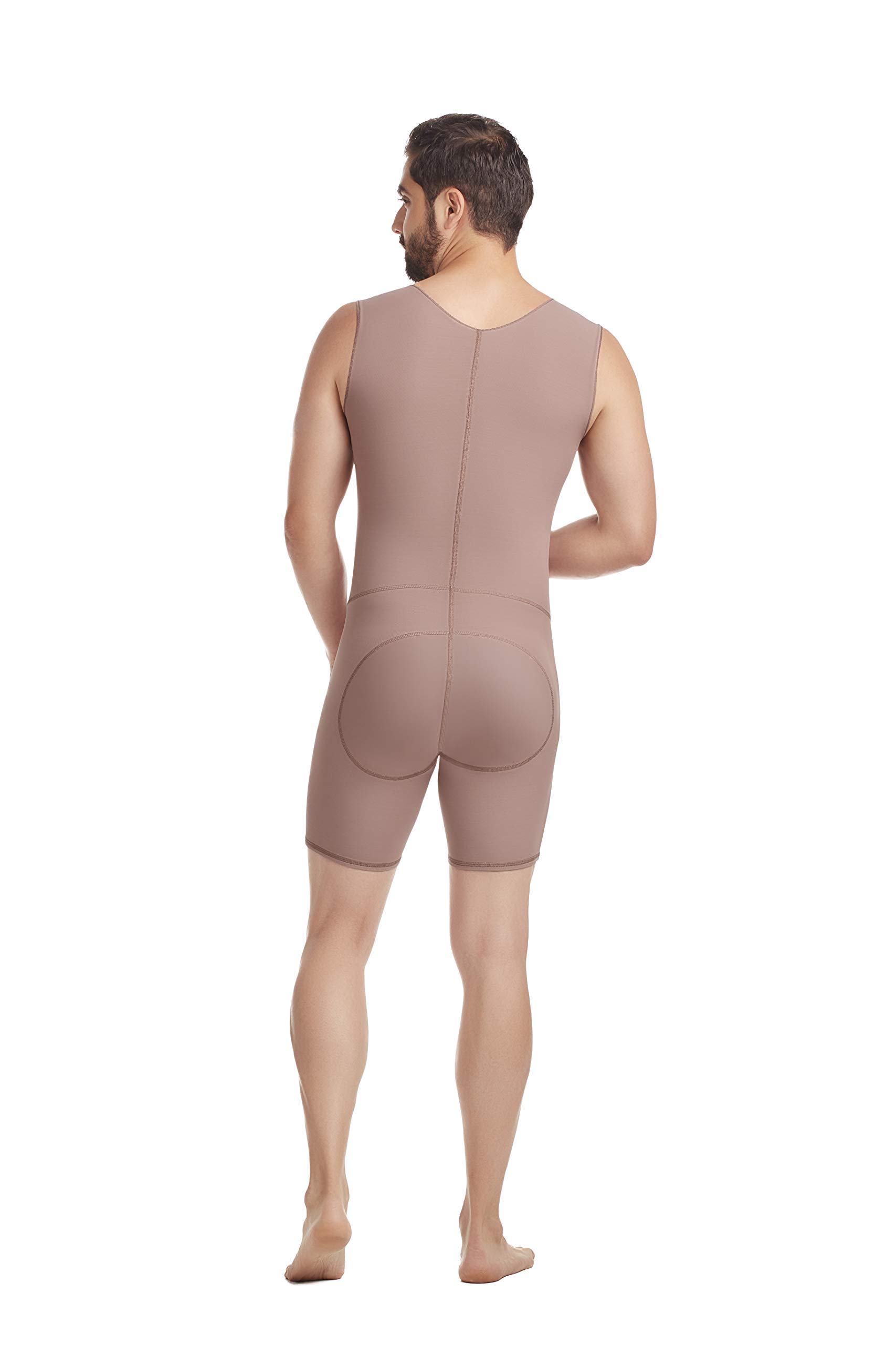 DELIÉ by Fajas DPrada Colombian Shapewear for Men - Full Body Compression Garment with Front Zipper - Post-Surgery & Workout Support - Slimming Waist Trainer for Gym, Recovery & Everyday Wear