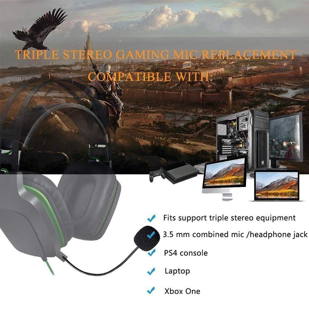 Lutiore Wired Stereo Gaming Headset with Adjustable 360° Bendable Microphone - 3.5mm Jack for PC, PS4, Xbox, Nintendo Switch - Perfect for Streaming, Online Gaming & Voice Chat