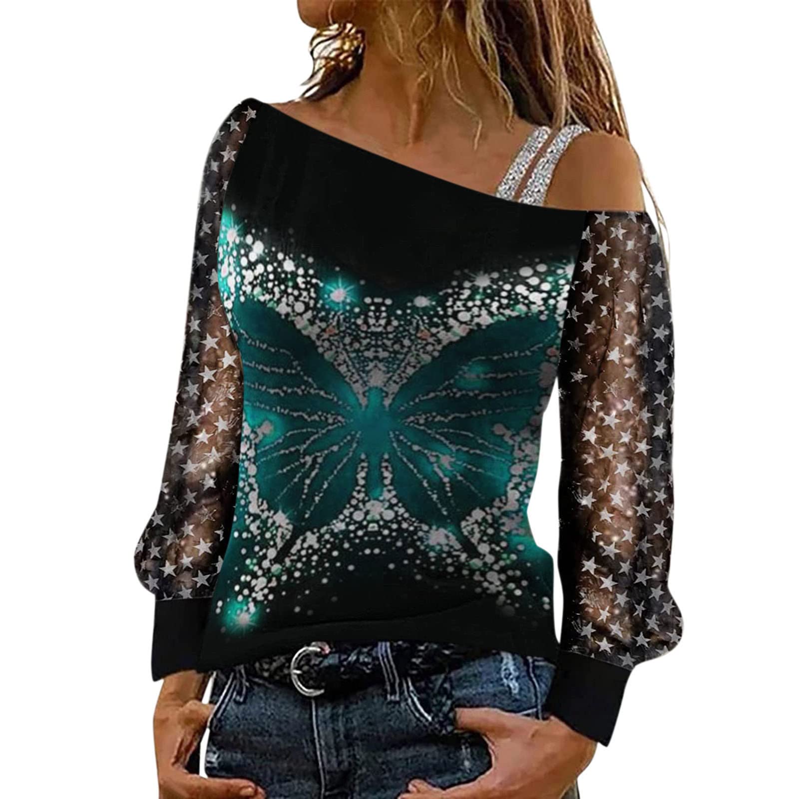Women's Linen Long Sleeve Color Block Pullover Shirt - Casual Fall Tops & Sweatshirts for Everyday Wear, Office, and Weekend Outings