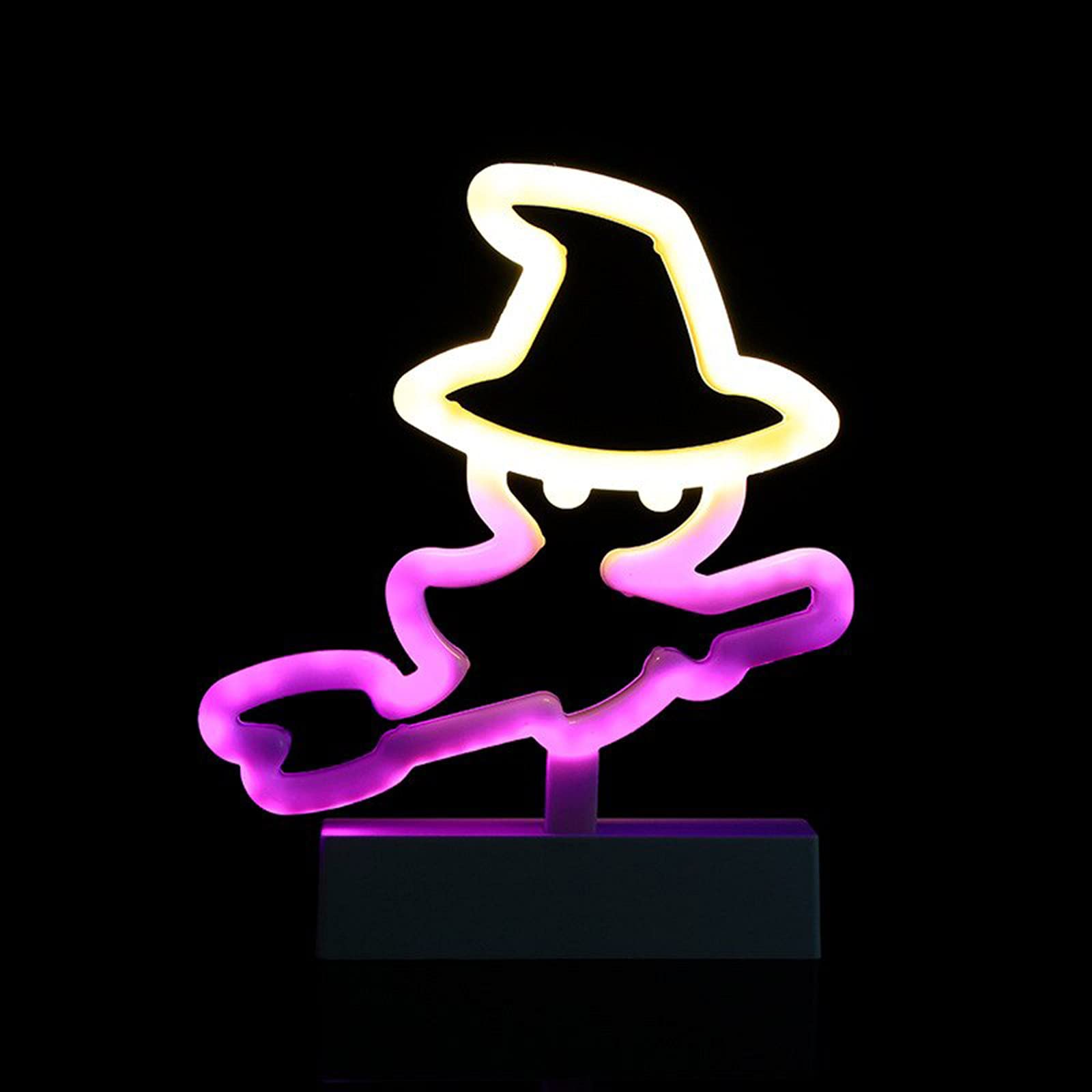 Halloween LED Neon Rainbow Wall Sign - Multi-Color Changing Light for Bedroom Decor, Party & Night Light | Perfect for Wall Art, Bat Decorations & Halloween Party Hangings (Green)