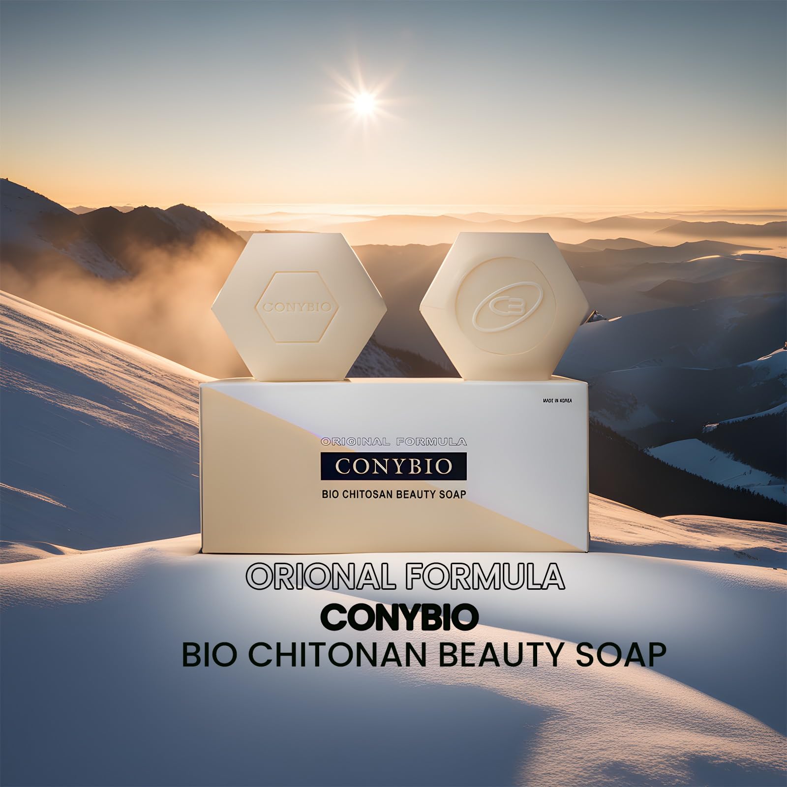 Conybio FIR Chitosan Soap - 2 Pack (200g) | Natural Detox & Skin Renewal | Perfect for Daily Cleansing & Spa Relaxation