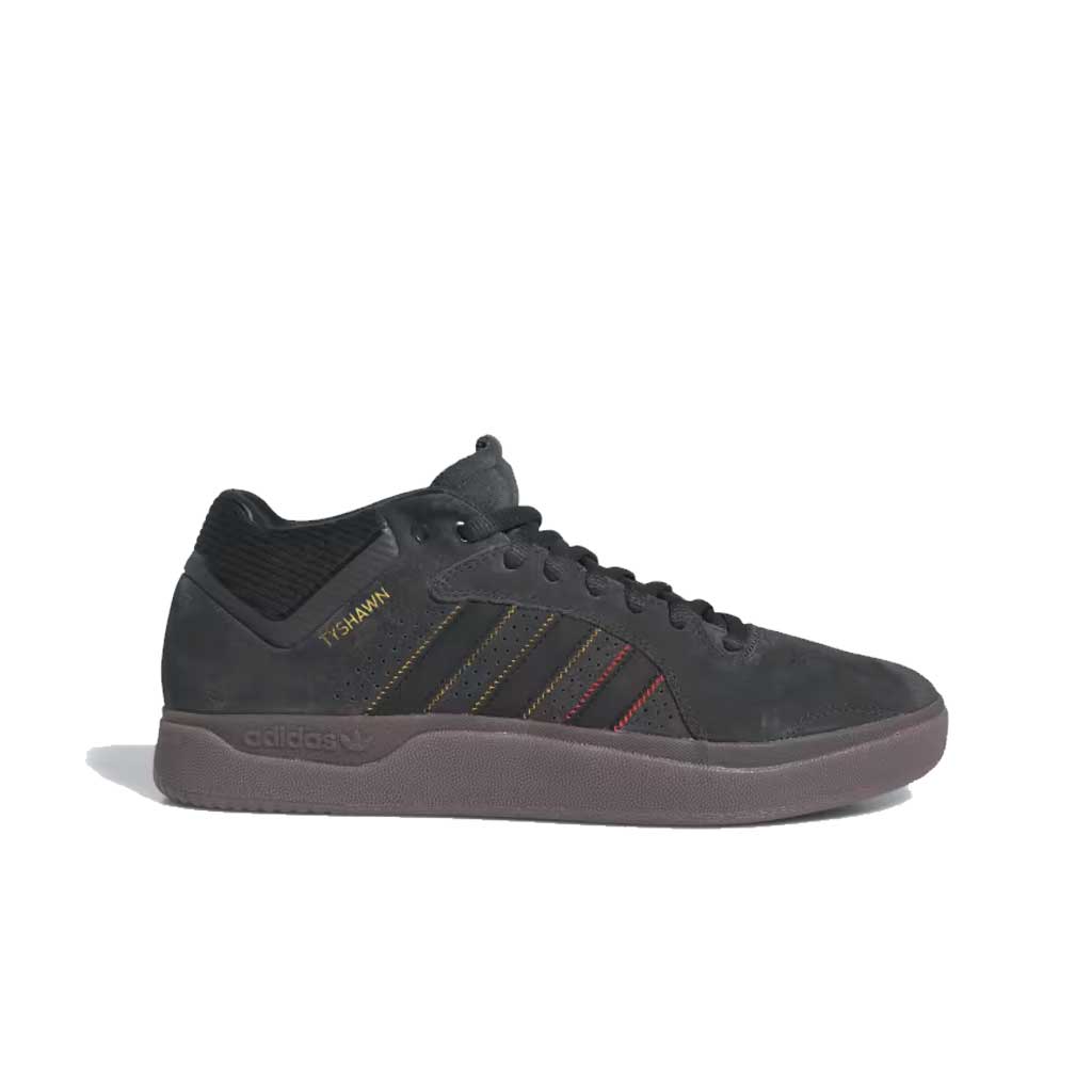 Adidas Tyshawn Sneakers - Carbon Black & Brown Men's Running Shoes for Gym, Jogging & Casual Wear